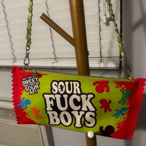 Dolls Kill Current Mood Sour F*** Boys Bag - Picture 1 of 3